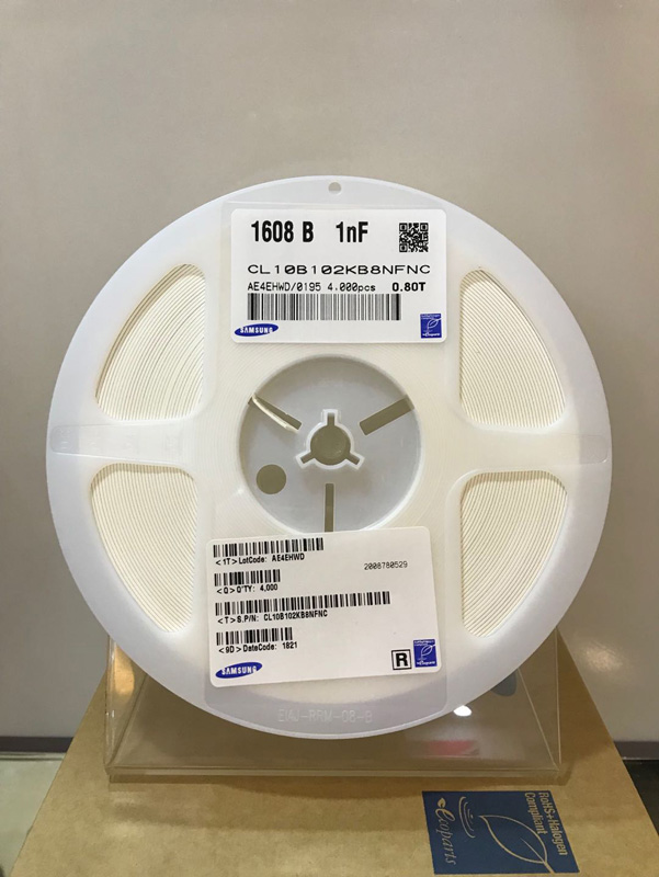 三星贴片电容CL10B102KB8NFNC