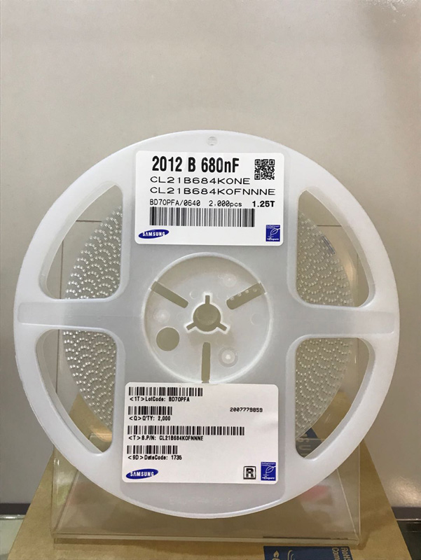 三星贴片电容CL21B684KOFNNNE